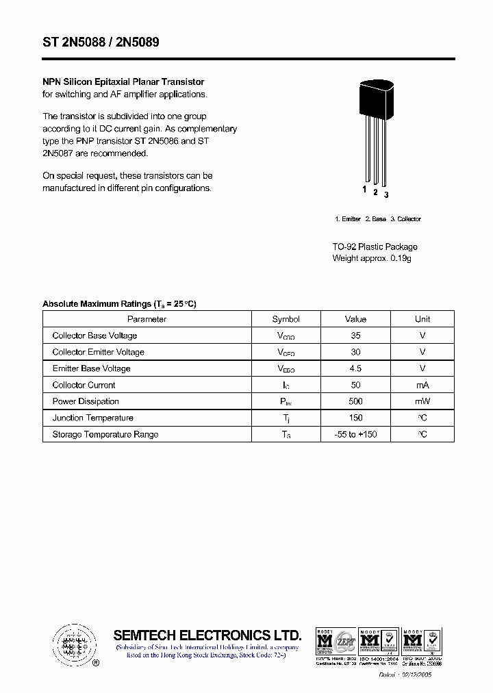 ST2N5088_4738521.PDF Datasheet