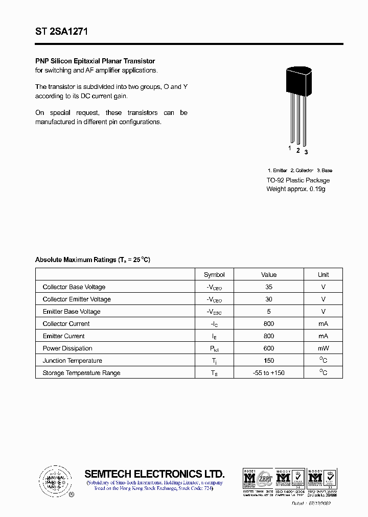 ST2SA1271_4505634.PDF Datasheet