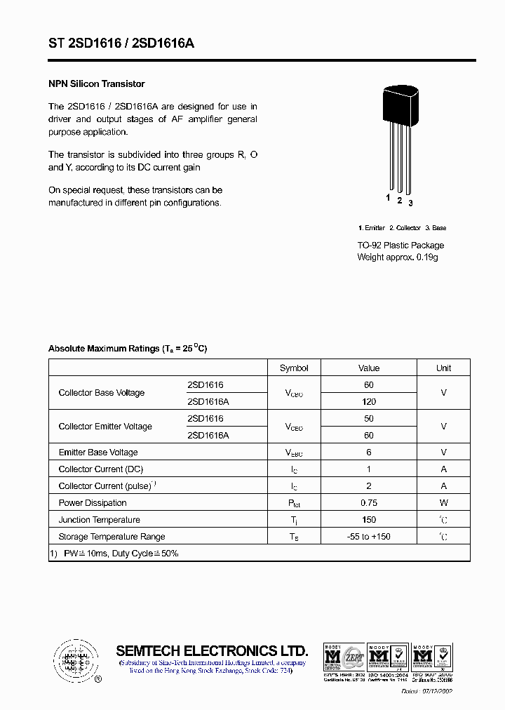 ST2SD1616_4539768.PDF Datasheet