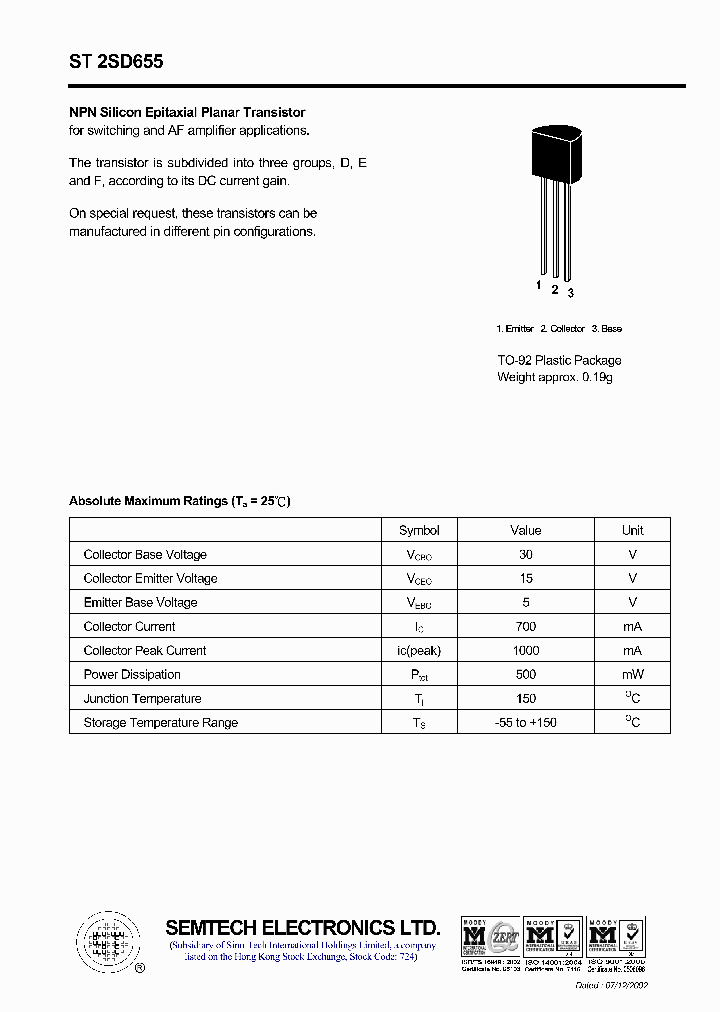 ST2SD655_4425195.PDF Datasheet