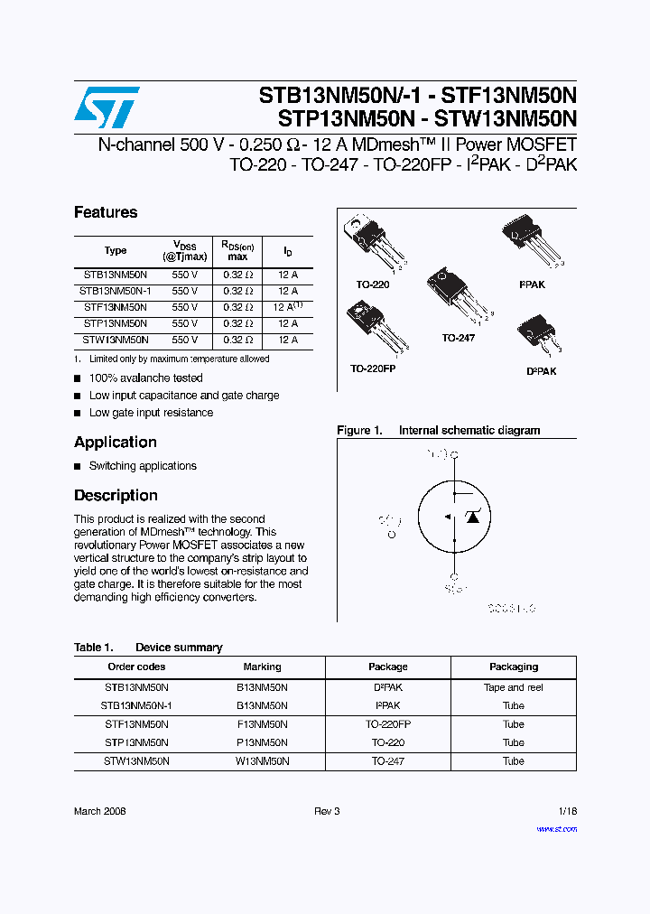 STB13NM50N08_4600421.PDF Datasheet