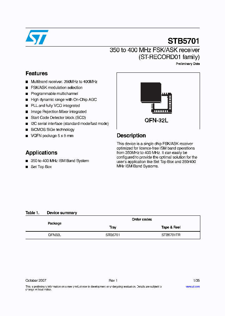 STB5701_4269428.PDF Datasheet