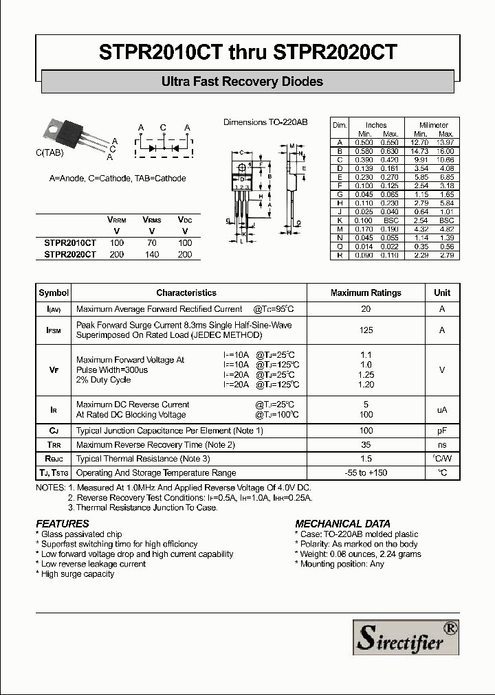 STPR2010CT_4191506.PDF Datasheet