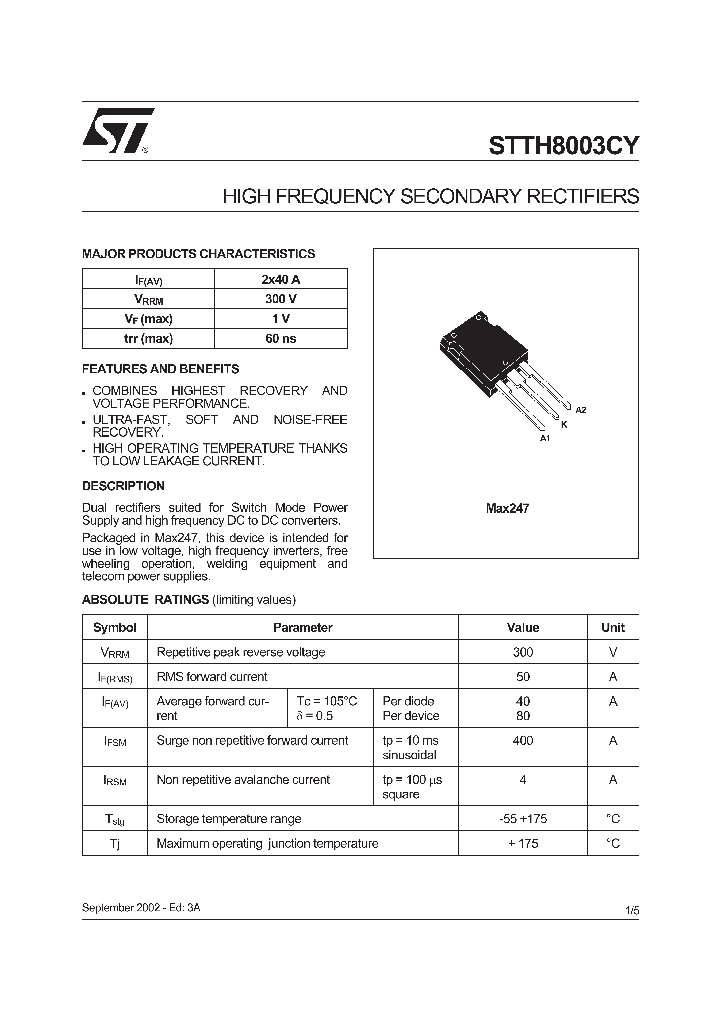 STTH8003CY02_4217295.PDF Datasheet