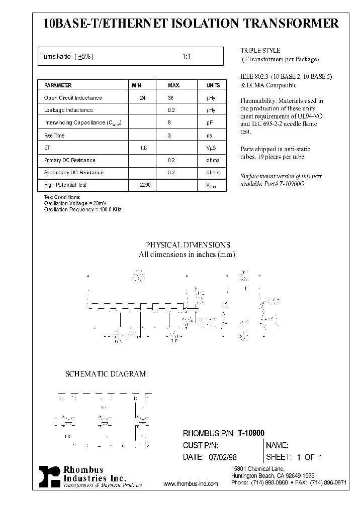 T-10900_4526259.PDF Datasheet