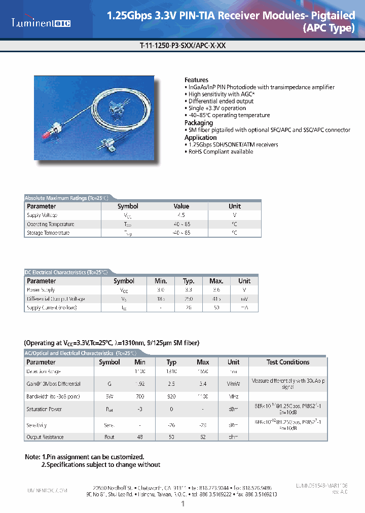 T-11-1250-P3-SFC-APC_4536671.PDF Datasheet