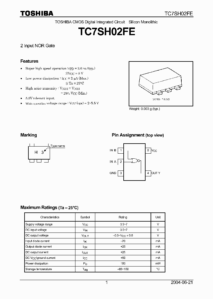 TC7SH02FE_4345727.PDF Datasheet