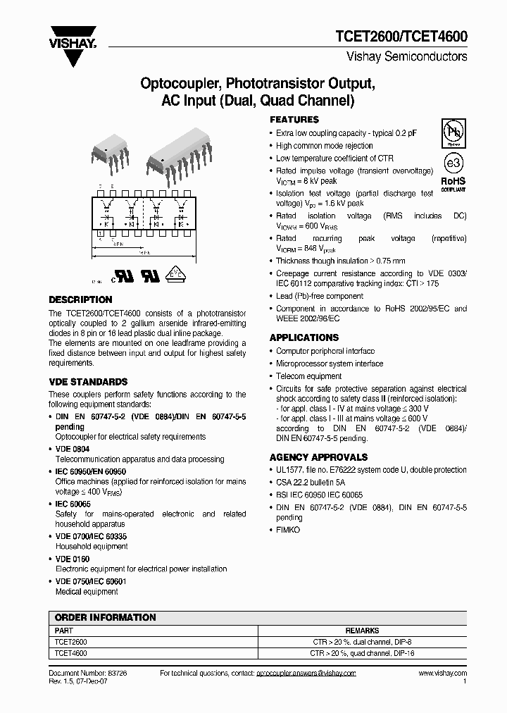 TCET2600_4275604.PDF Datasheet