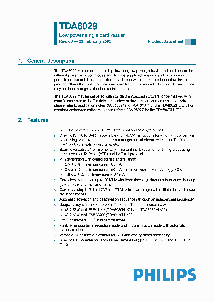 TDA8029_4538446.PDF Datasheet