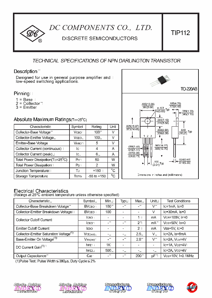 TIP112_4391263.PDF Datasheet