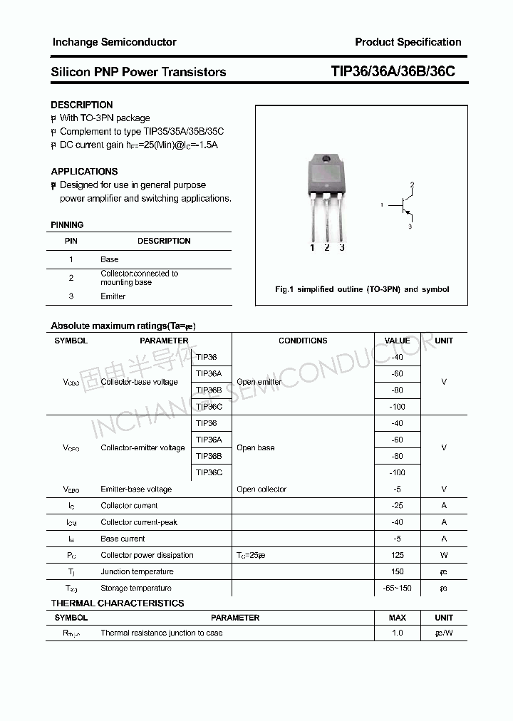 TIP36_4659999.PDF Datasheet