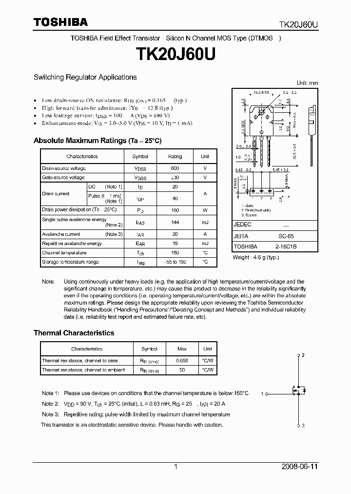 TK20J60U_4647769.PDF Datasheet