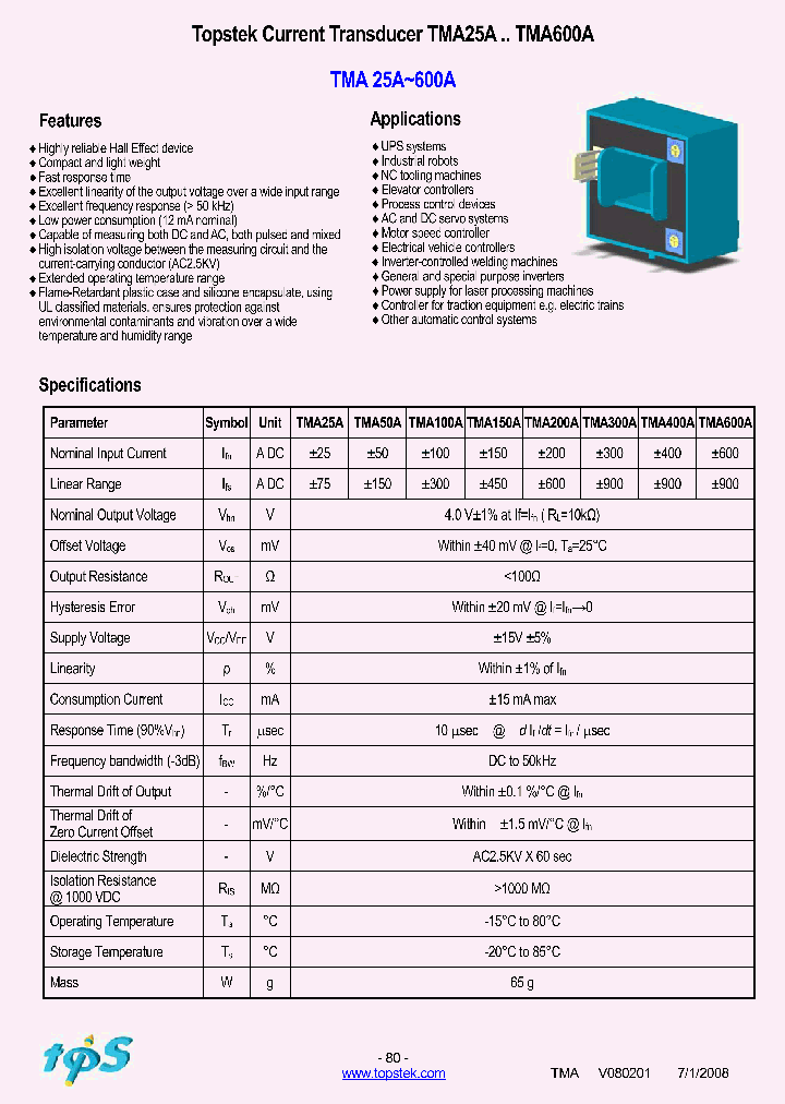 TMA200A_4194315.PDF Datasheet