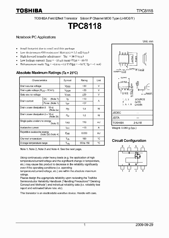 TPC8118_4599187.PDF Datasheet