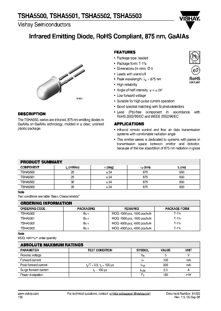 TSHA5500_4258205.PDF Datasheet