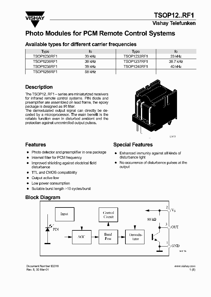 TSOP1230RF1_4601066.PDF Datasheet