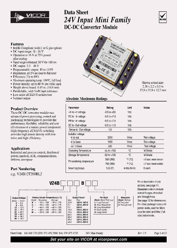 V24B12E200BF2_4470340.PDF Datasheet