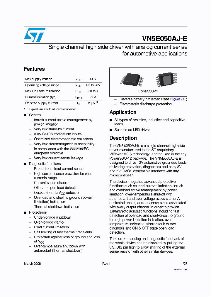 VN5E050AJ-E_4851861.PDF Datasheet