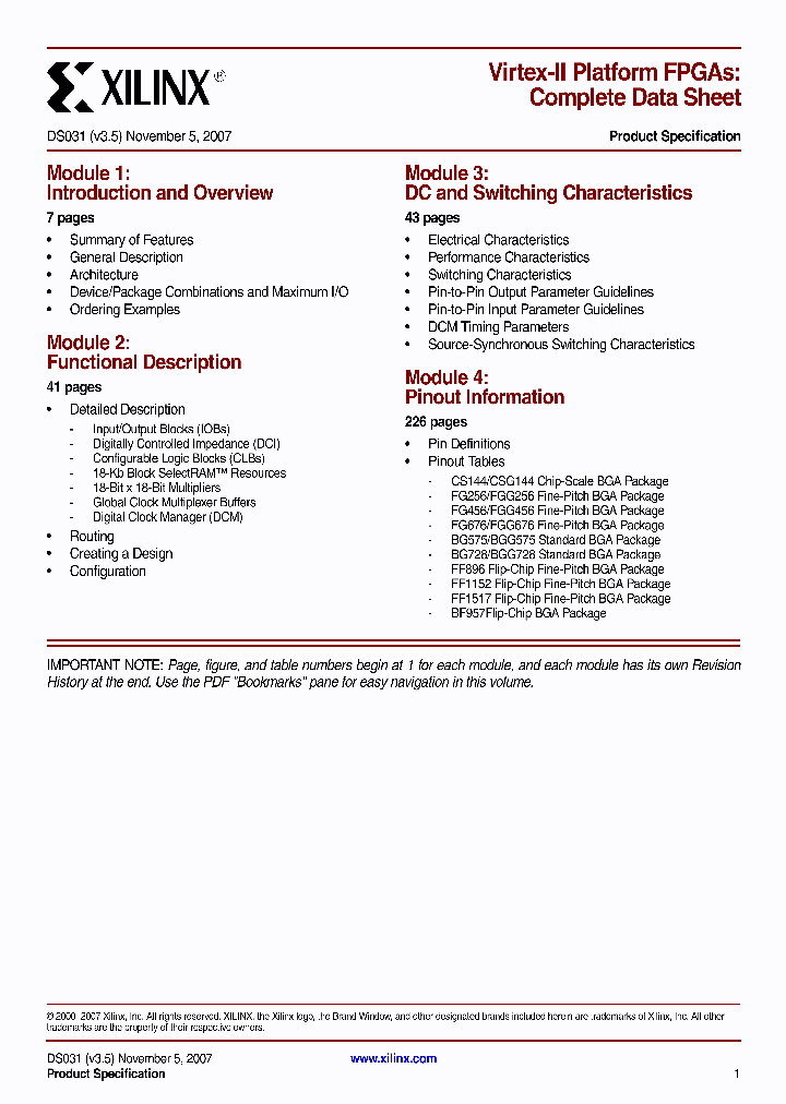 XC2V3000-4CS144C_4616406.PDF Datasheet