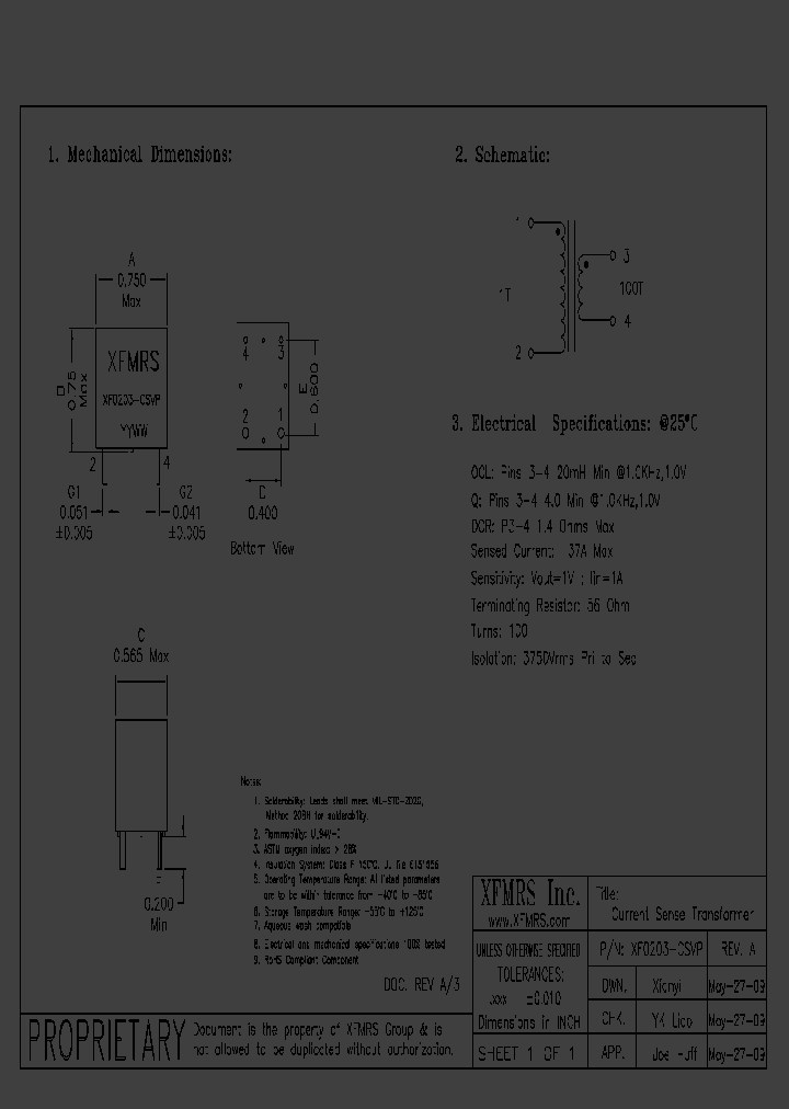 XF0203-CSVP_4601938.PDF Datasheet