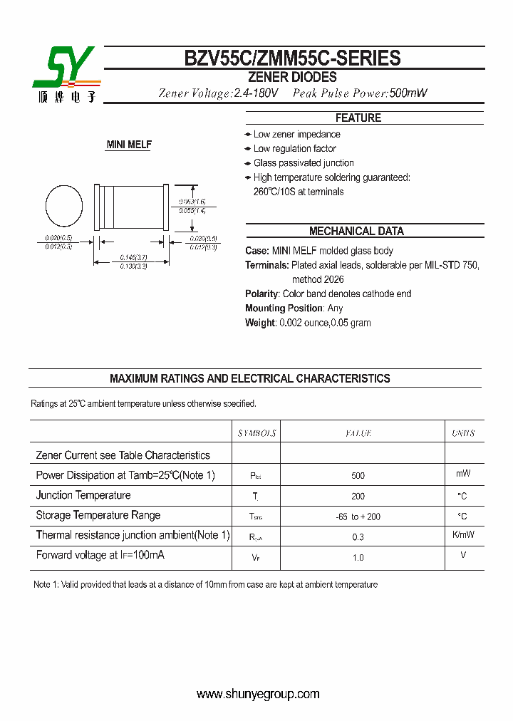 ZMM55C10_4559412.PDF Datasheet