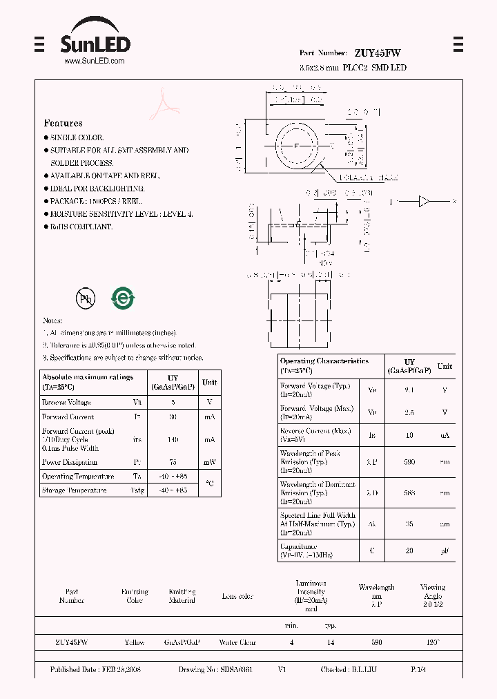 ZUY45FW_4252384.PDF Datasheet