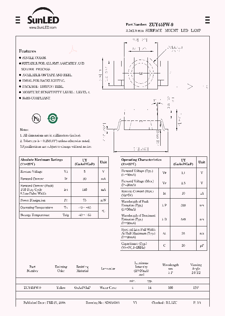 ZUY45FW-9_4252385.PDF Datasheet