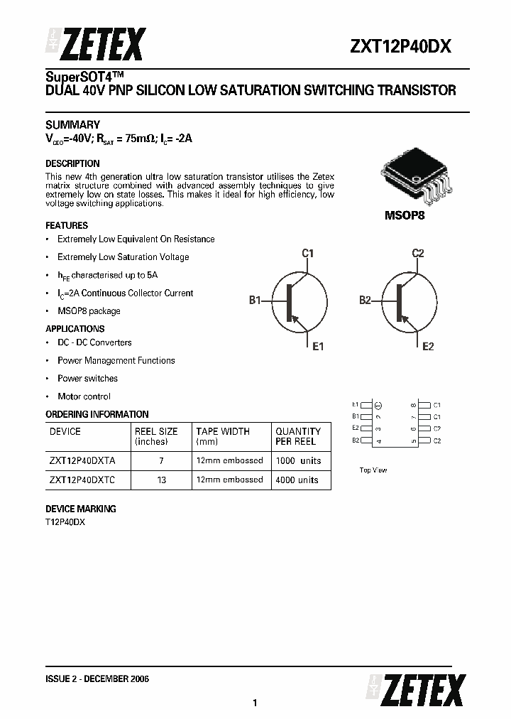 ZXT12P40DX06_4205843.PDF Datasheet