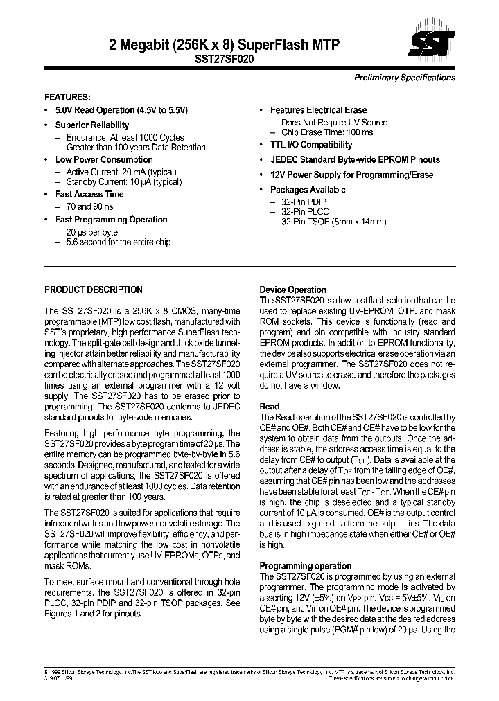 27SF020_965428.PDF Datasheet