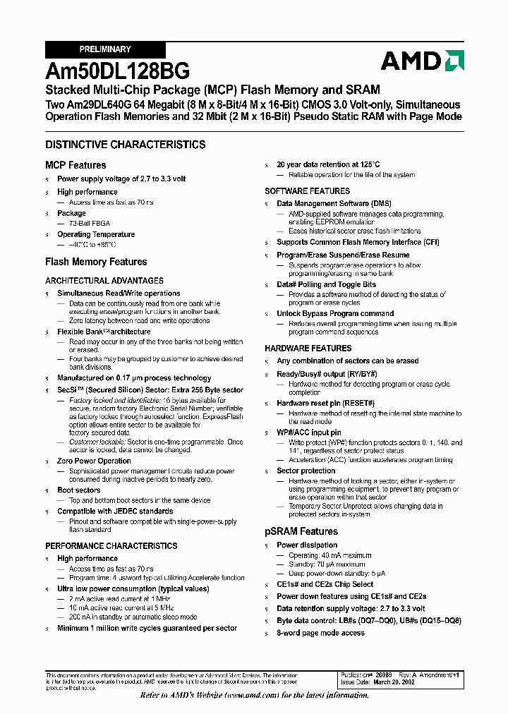 AM50DL128BG_974311.PDF Datasheet