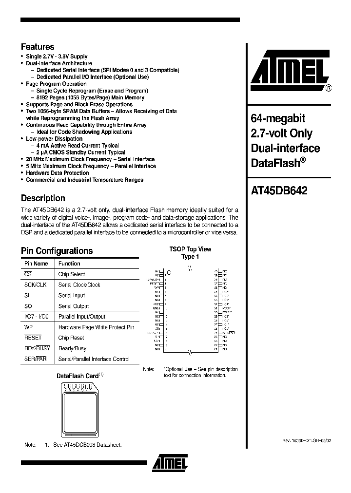 AT45DB642-TC_974919.PDF Datasheet