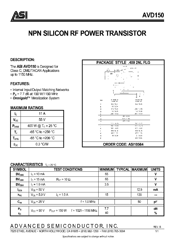 AVD150_975137.PDF Datasheet