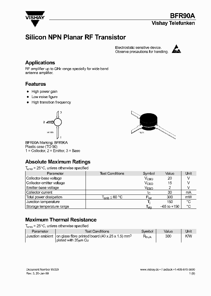 BFR90A_976130.PDF Datasheet