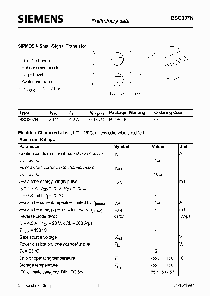 BSO307N_976510.PDF Datasheet