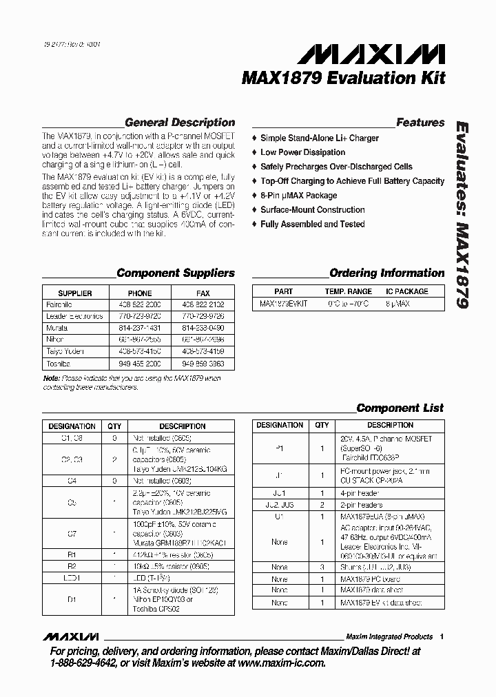 MAX1879EVKIT_990179.PDF Datasheet