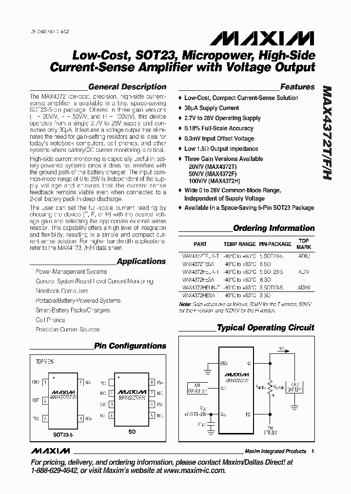 MAX4372F-MAX4372T_990423.PDF Datasheet