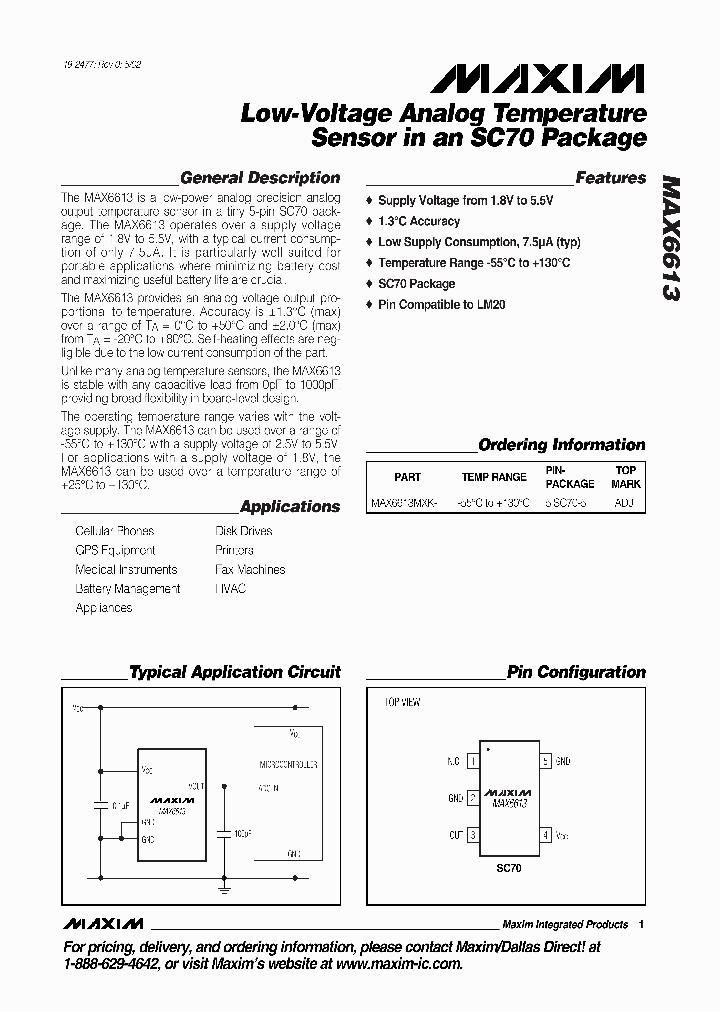 MAX6613_990536.PDF Datasheet