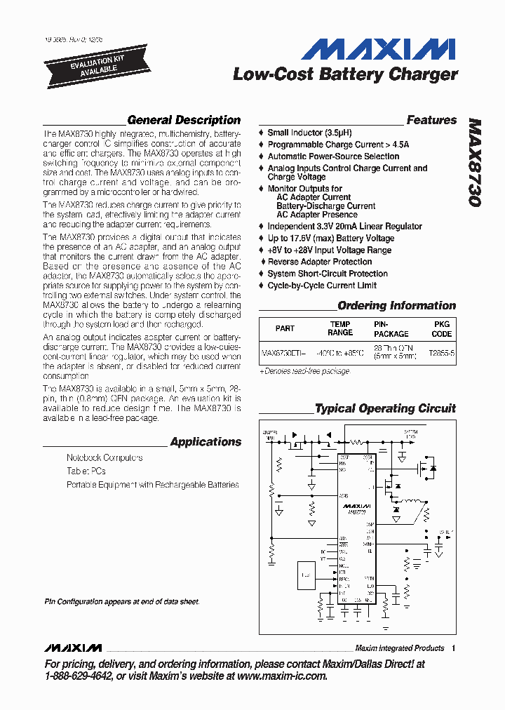 MAX8730_990645.PDF Datasheet