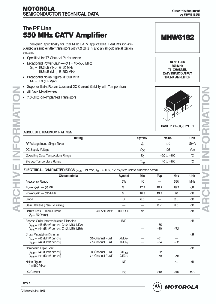 MHW6182_991289.PDF Datasheet