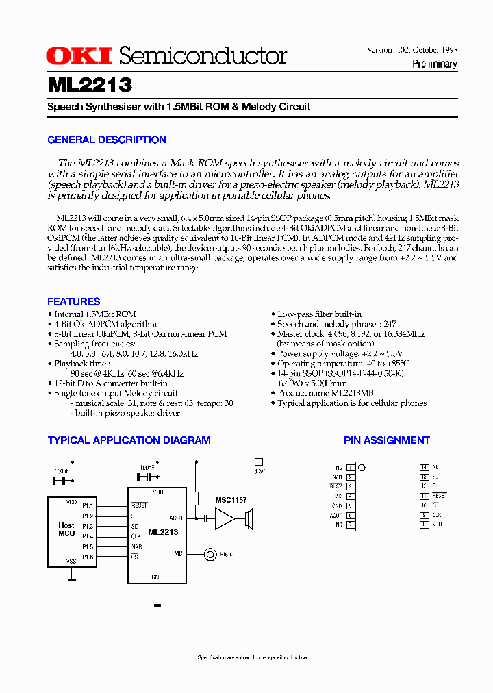 ML2213_991431.PDF Datasheet