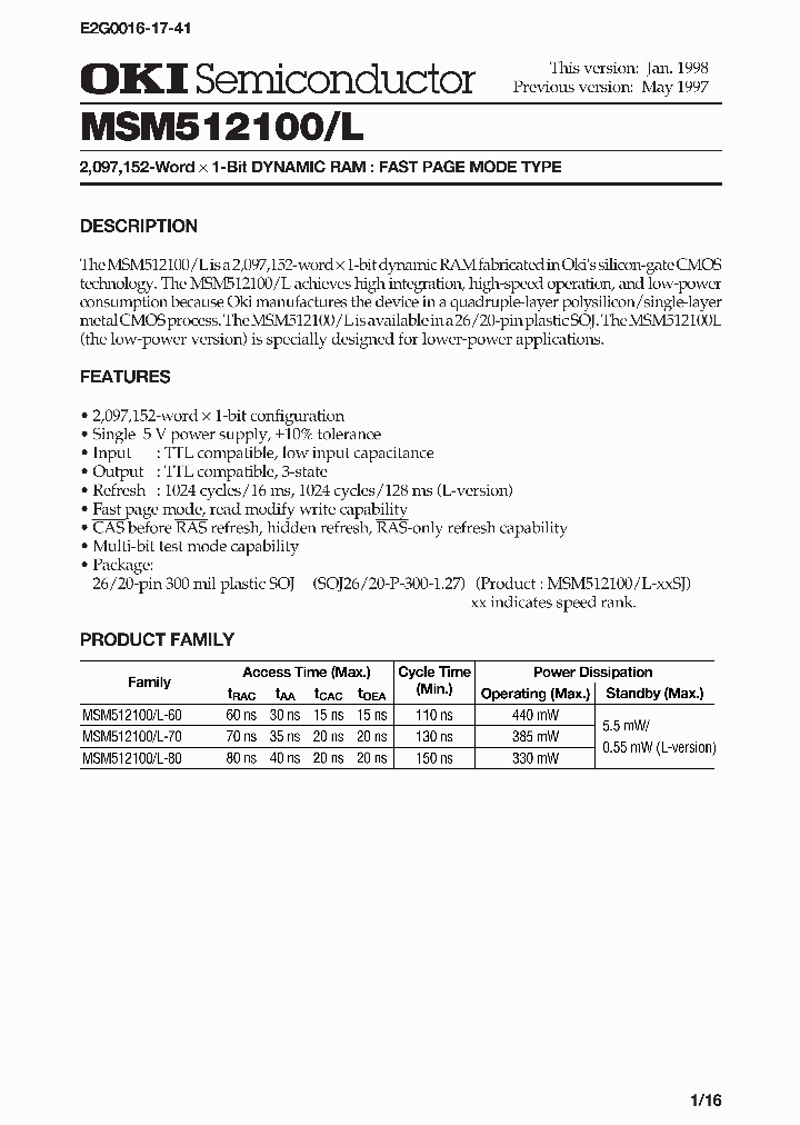 MSM512100_992259.PDF Datasheet