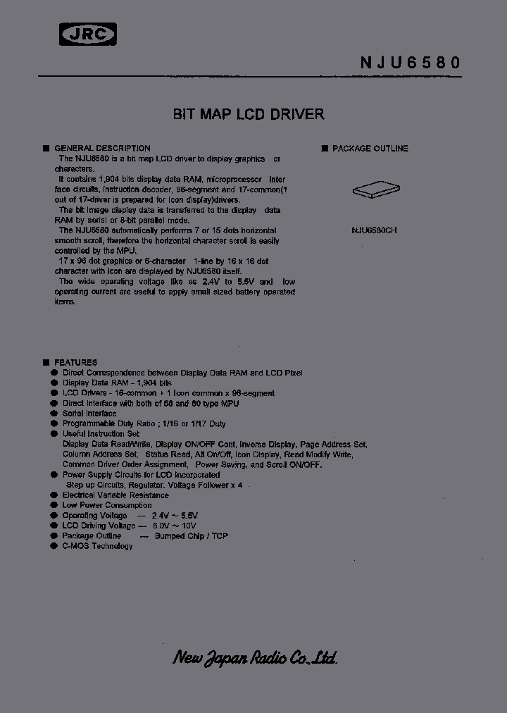 NJU6580_993284.PDF Datasheet