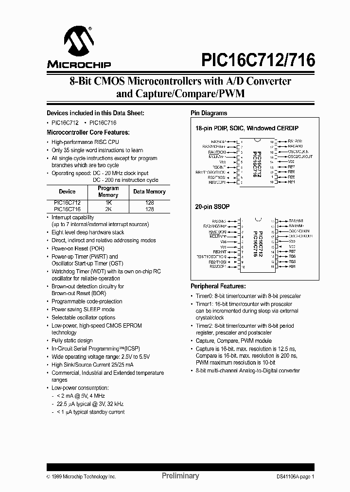 PIC16C712_998424.PDF Datasheet