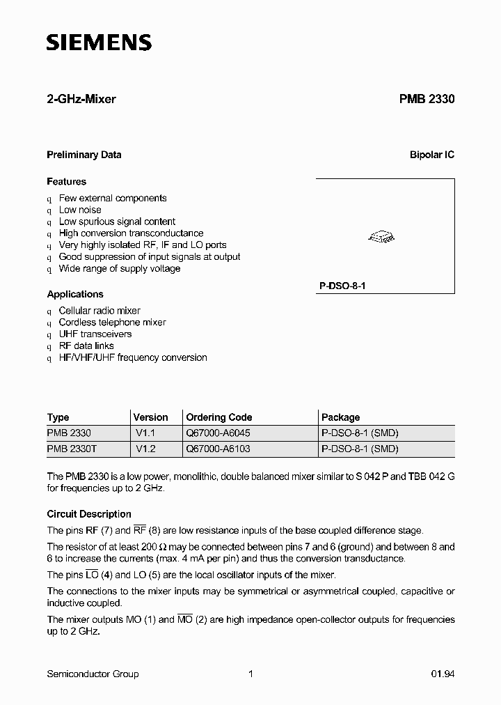 PMB2330_998529.PDF Datasheet