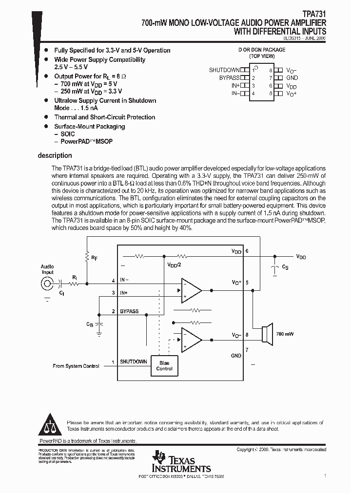 SLOS315_1003075.PDF Datasheet