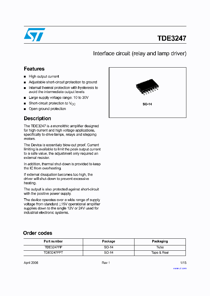 TDE3247_1005318.PDF Datasheet