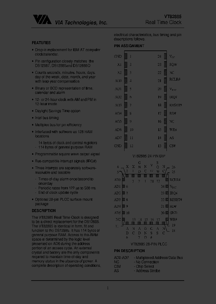 VT82885_1007177.PDF Datasheet
