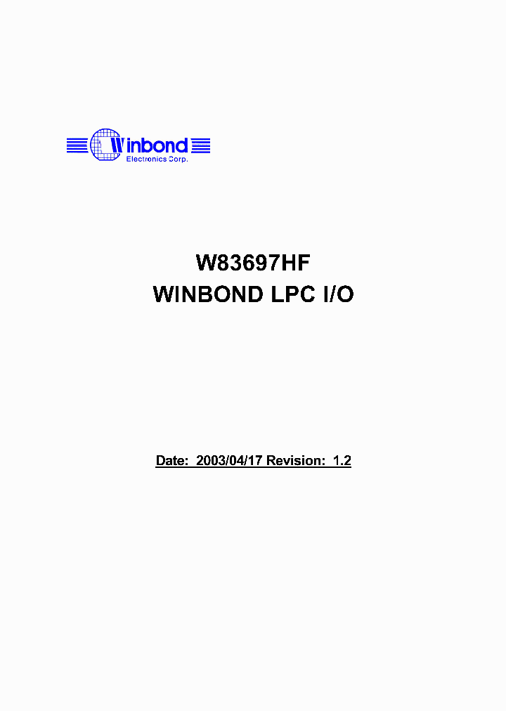W83697F_1007510.PDF Datasheet