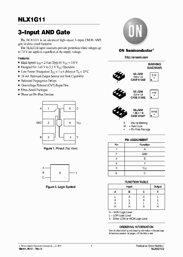 NLX1G11AMX1TCG_4926515.PDF Datasheet