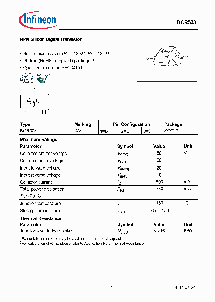 BCR503_4936006.PDF Datasheet